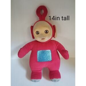 Vintage 1998 Teletubbies 14" tall Po Red Plush Doll Toy